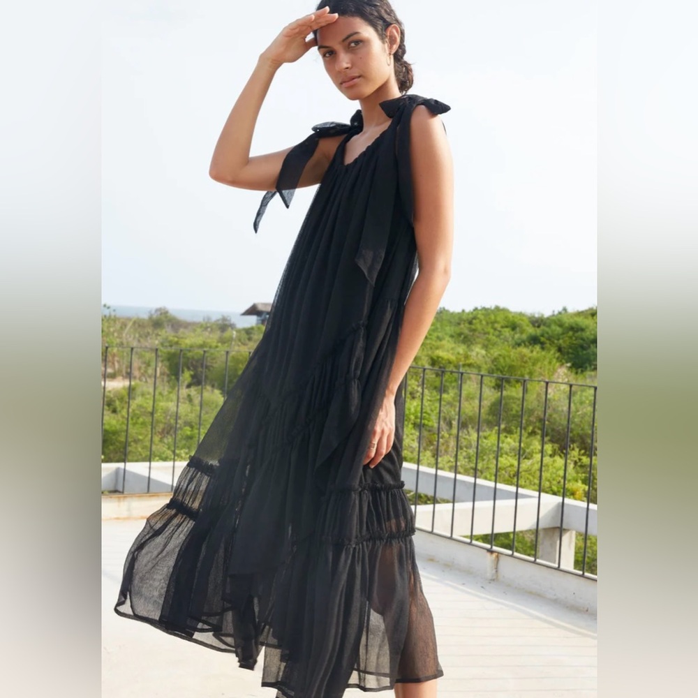 Lovestitch Black Maxi Sheer Dress